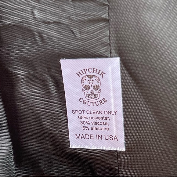 Hipchik Couture "Sweet But Psycho" Plaid Blazer - Women's Size 12 - One Button - Picture 10 of 10